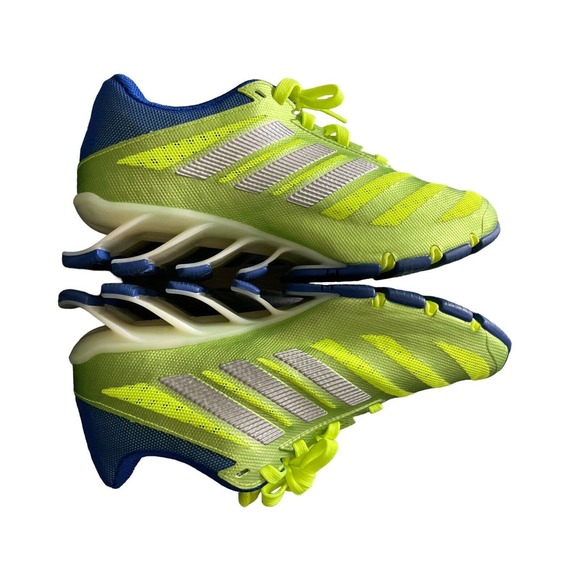 Adidas SpringBlade Women’s Size 4.5 Neón Green And Blue - Picture 5 of 7
